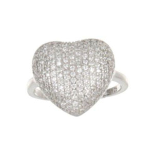 ANELLO MISTI CUORE IN ARGENTO 925
