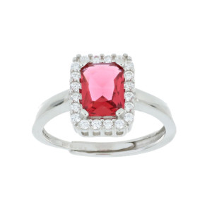 ANELLO DUBAI IN ARGENTO 925 RETTANGOLARE MM 9X11H