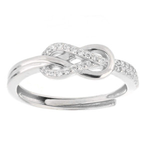 ANELLO INFINITO MM 5 IN ARGENTO 925