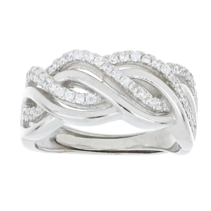 ANELLO MISTI IN ARGENTO 925