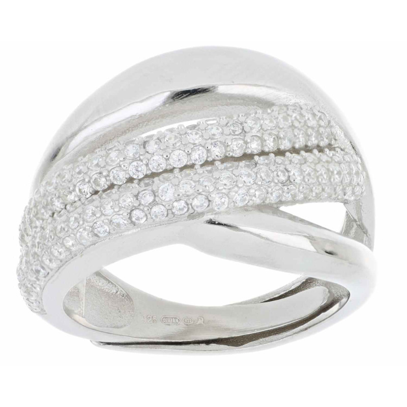 ANELLO MISTI IN ARGENTO 925
