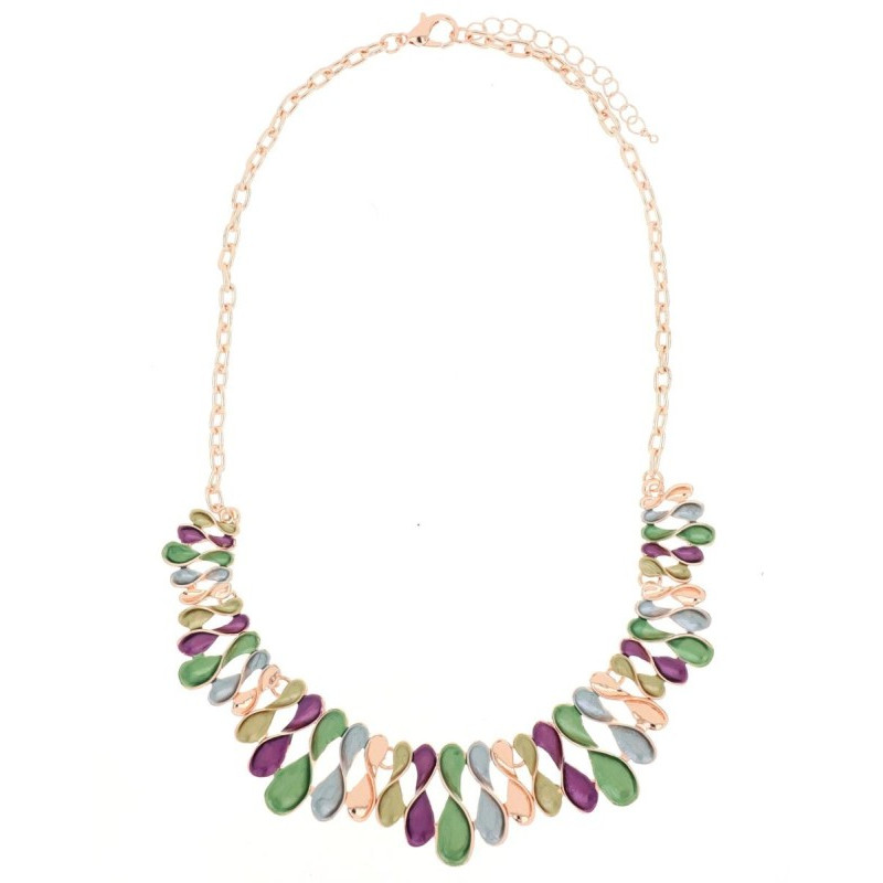 COLLANA CM 43+5 ARMONIA MM 27 IN OTTONE