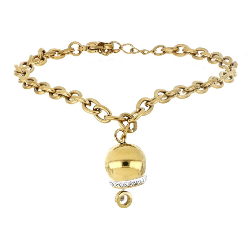 BRACCIALE CM 17+2 BELLS IN ACCIAIO MM 13