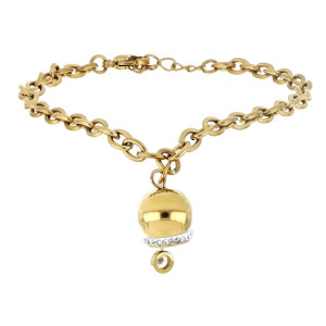 BRACCIALE CM 17+2 BELLS IN ACCIAIO MM 13
