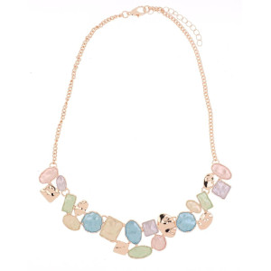 COLLANA CM 41+5 ARMONIA MM 25 IN OTTONE