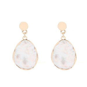 ORECCHINI ARMONIA MM 37X20 IN OTTONE