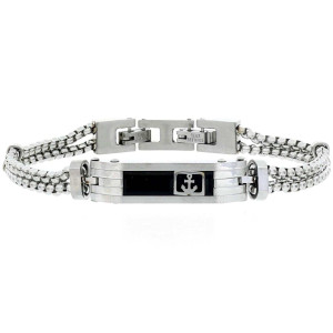BRACCIALE CM 20 UOMO IN ACCIAIO MM 9