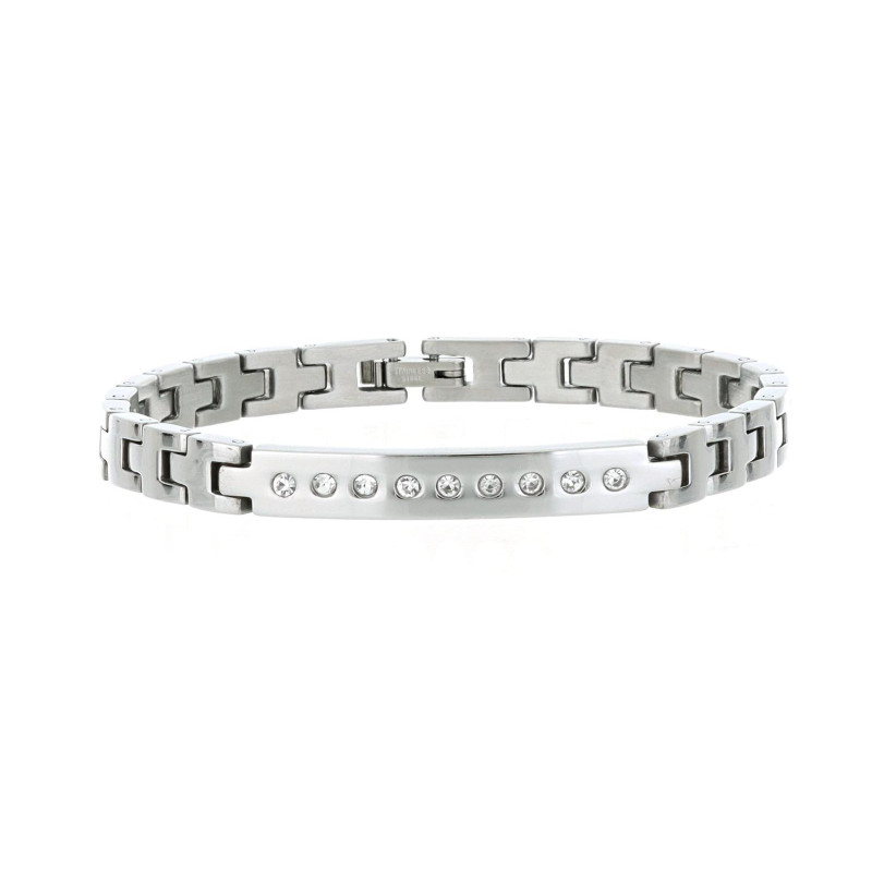 BRACCIALE CM 18+1 UOMO IN ACCIAIO MAGLIA ROLEX