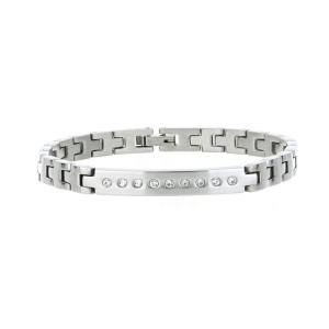 BRACCIALE CM 18+1 UOMO IN ACCIAIO MAGLIA ROLEX