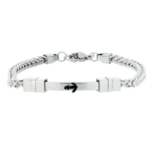 BRACCIALE CM 21+2 UOMO IN ACCIAIO MM 3