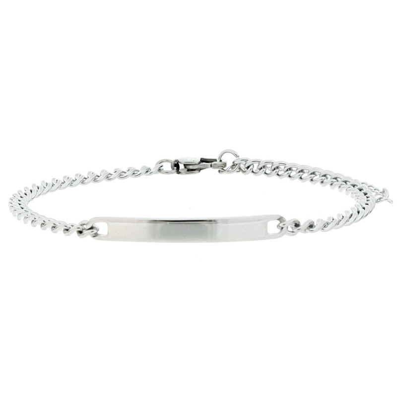 BRACCIALE CM 19+5 UOMO IN ACCIAIO MM 4