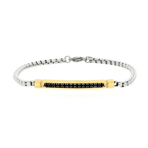 BRACCIALE CM 16 UOMO IN ACCIAIO MM 3