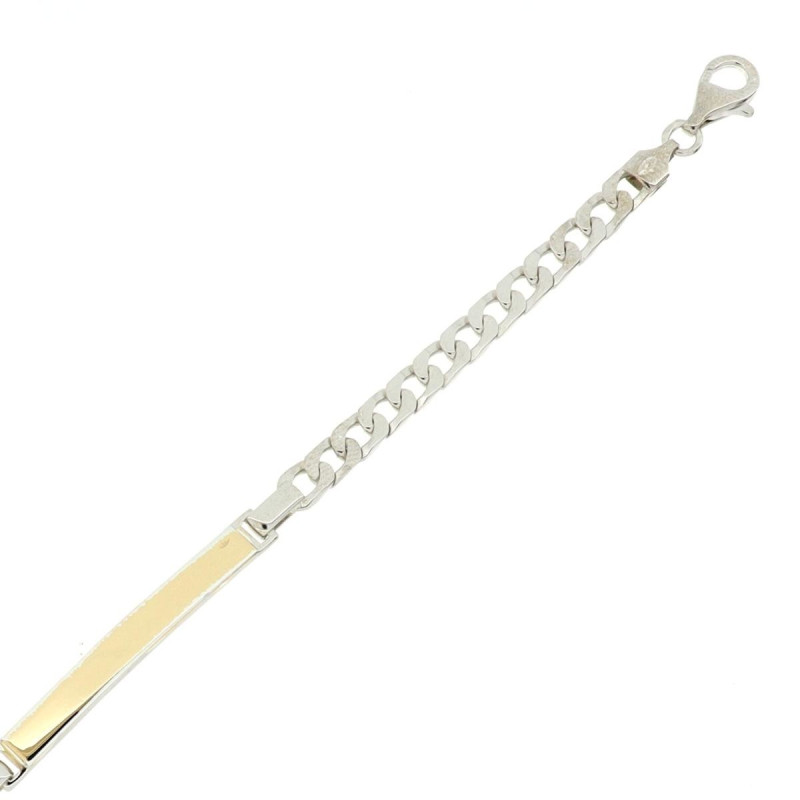 BRACCIALE CM 20 MM 5 IN ARGENTO E ORO