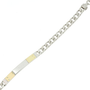 BRACCIALE CM 20 MM 5 IN ARGENTO E ORO