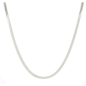 COLLANA CM 40+5 SNAKE IN ACCIAIO MM 5