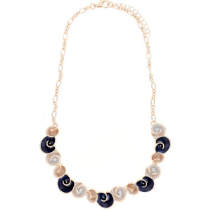 COLLANA CM 42+5 ARMONIA MM 14 IN OTTONE