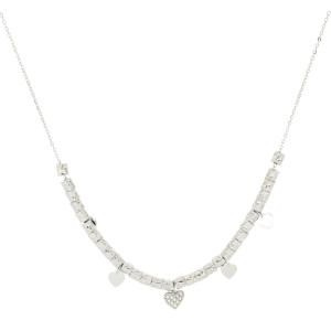 COLLANA CM 17+4 TYCHE IN ACCIAIO MM 8