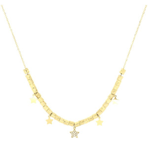 COLLANA CM 17+4 TYCHE IN ACCIAIO MM 8