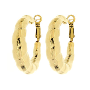 ORECCHINI CERCHIO ACCIAIO MM 35