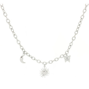 COLLANA CM 41+6 ERA IN ACCIAIO MM 15