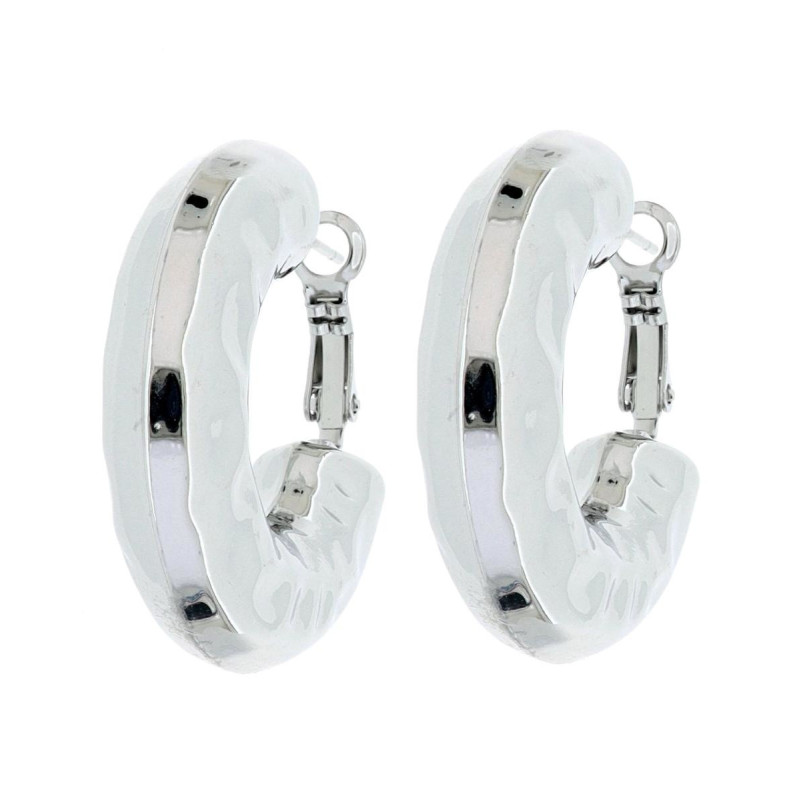ORECCHINI CERCHIO ACCIAIO MM 35