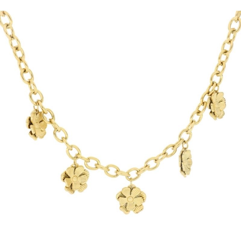 COLLANA CM 41+5 ERA IN ACCIAIO FIORE MM 16