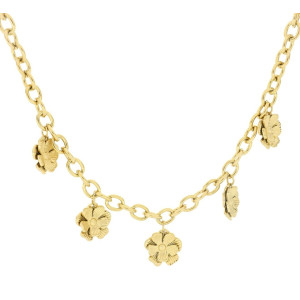 COLLANA CM 41+5 ERA IN ACCIAIO FIORE MM 16