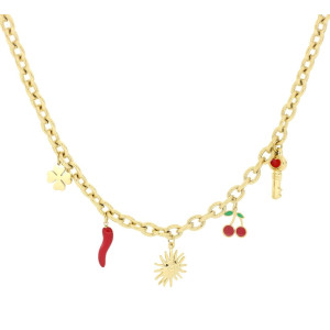 COLLANA CM 41+6 ERA IN ACCIAIO MM 16