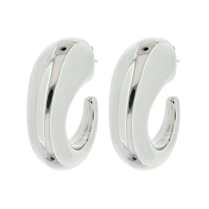 ORECCHINI CERCHIO ACCIAIO MM 32x26