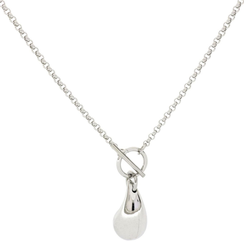 COLLANA CM 41 ASTERIA IN ACCIAIO MM 27