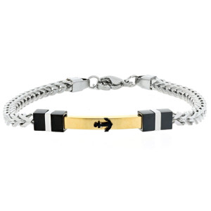 BRACCIALE CM 21+2 UOMO IN ACCIAIO MM 3