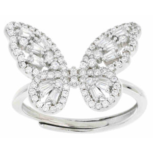 ANELLO MISTI FARFALLA MM 21X14 IN ARGENTO 925
