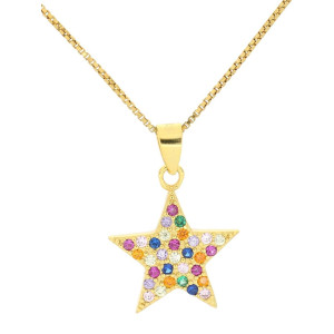 PENDENTE MISTI IN ARGENTO 925 CON STELLA MM 12