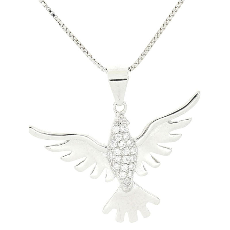 PENDENTE MISTI AQUILA MM 18 IN ARGENTO 925