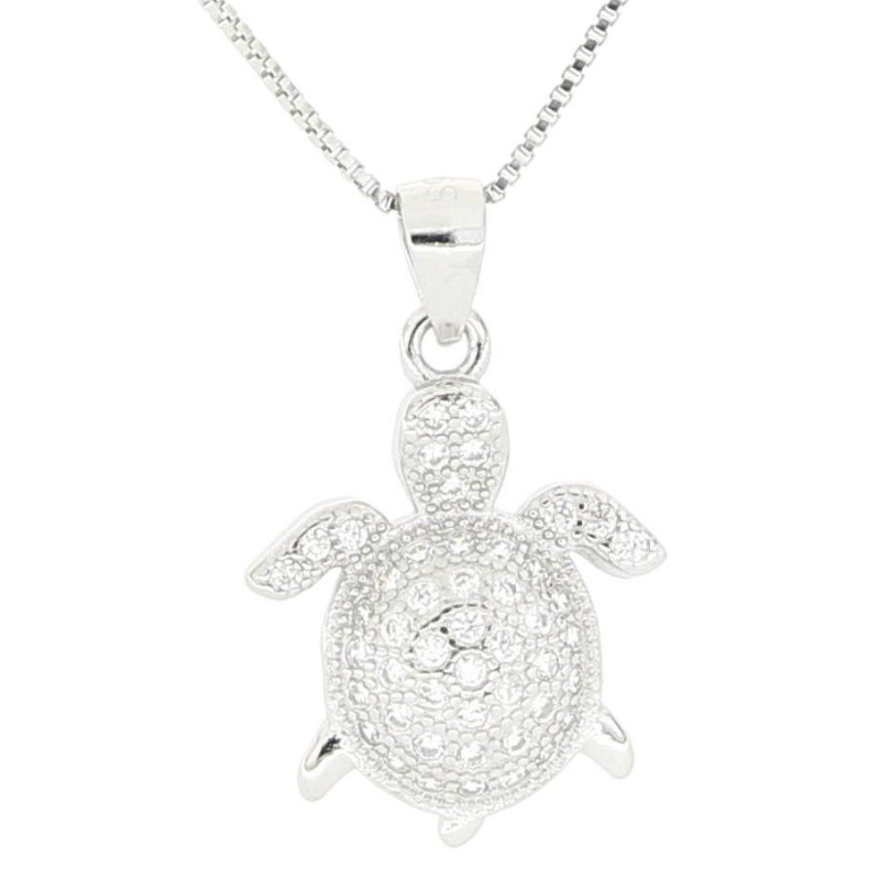 PENDENTE PORTAFORTUNA IN ARGENTO 925 TARTARUGA