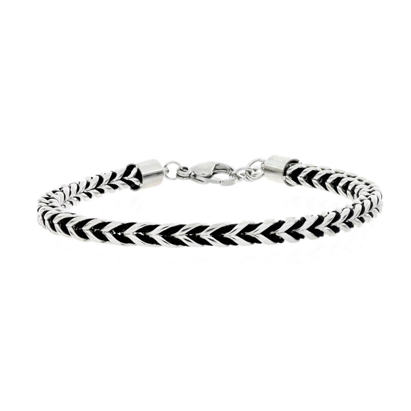 BRACCIALE CM 18+2 UOMO IN ACCIAIO MM 4