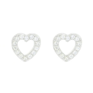 ORECCHINI MISTI CUORE IN ARGENTO 925