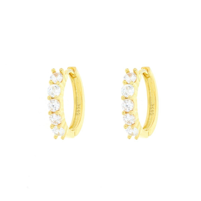 ORECCHINI BOCCOLE IN ARGENTO 925 DORATI