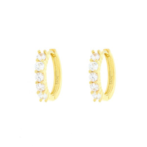ORECCHINI BOCCOLE IN ARGENTO 925 DORATI