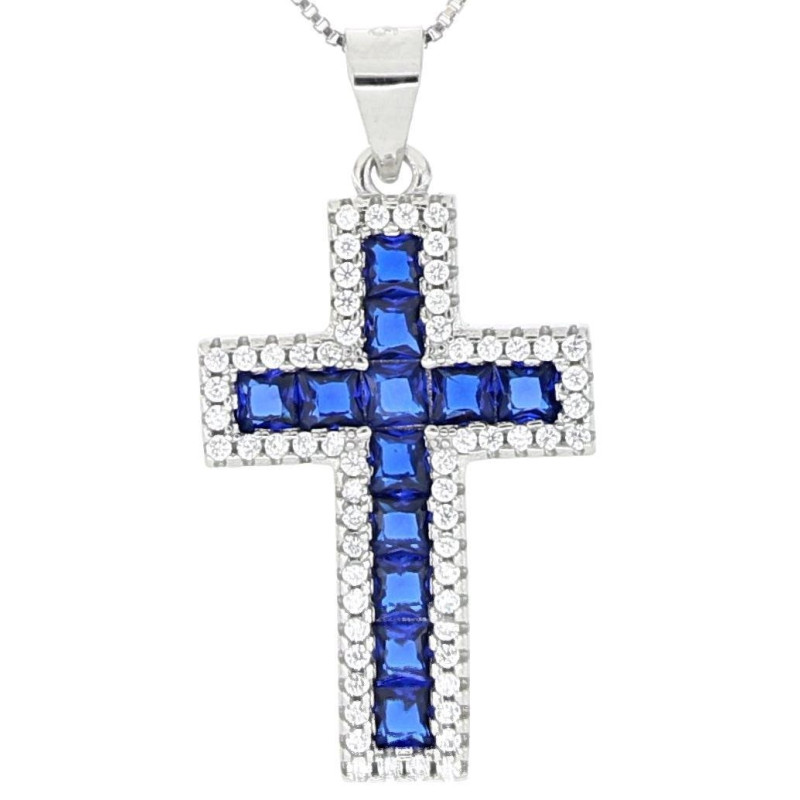 PENDENTE CROCE MM 26X16 IN ARGENTO 925