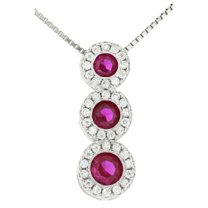 PENDENTE MM 18 DEGRADE' IN ARGENTO 925