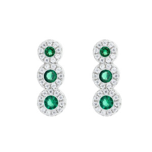 ORECCHINI MM 15 DEGRADE' IN ARGENTO 925