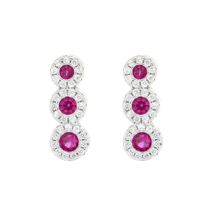 ORECCHINI MM 15 DEGRADE' IN ARGENTO 925