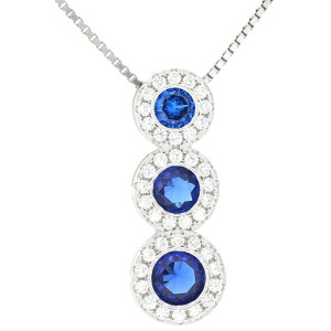 PENDENTE MM 18 DEGRADE' IN ARGENTO 925