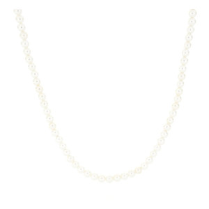 COLLANA CM 44+5 PERLA MM 5 IN ACCIAIO
