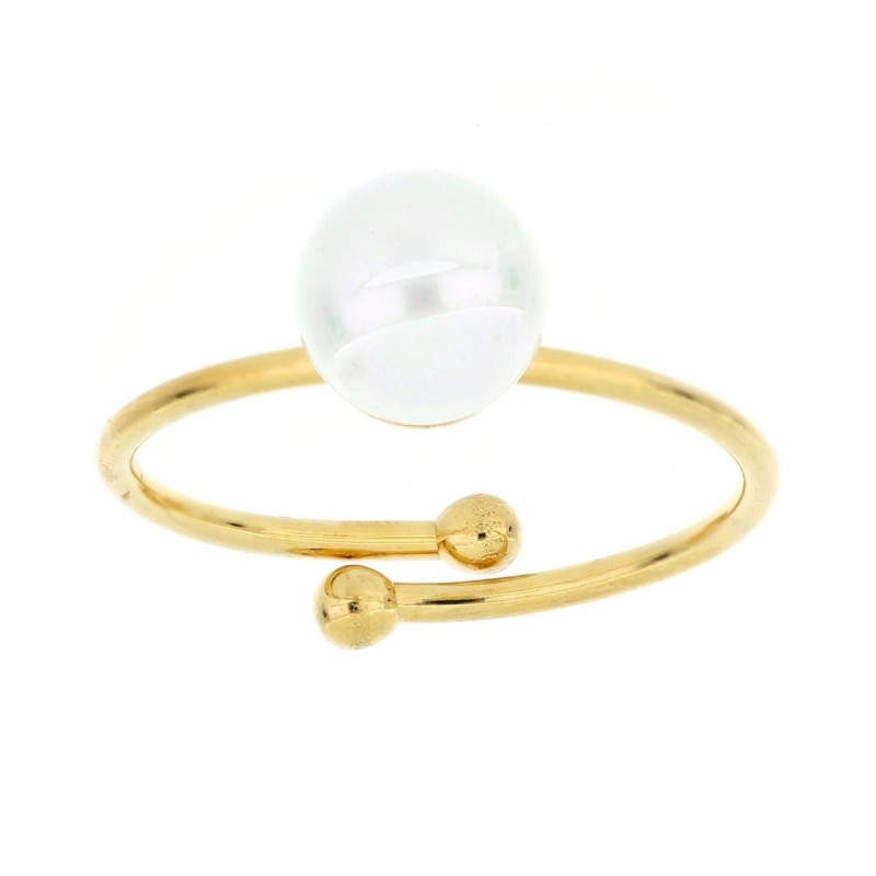 ANELLO PERLA MM 7 IN ACCIAIO