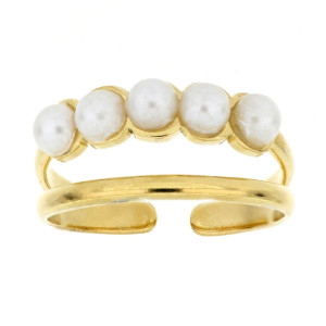 ANELLO PERLA IN ACCIAIO