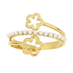 ANELLO PERLA IN ACCIAIO