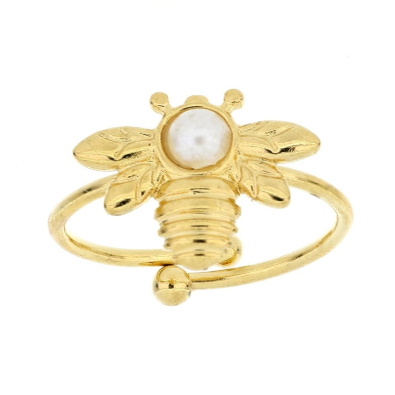 ANELLO PERLA MM 4 IN ACCIAIO