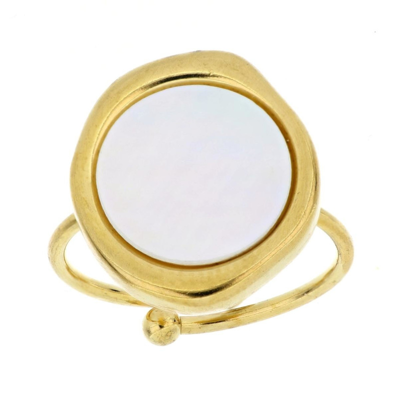 ANELLO PERLA MM 17 IN ACCIAIO